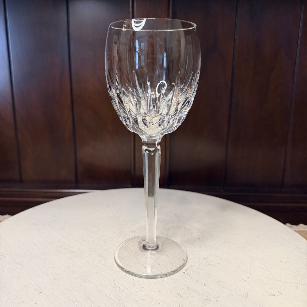 Waterford Crystal Kildare Wine Glass Water Goblet Claret 8” Tall